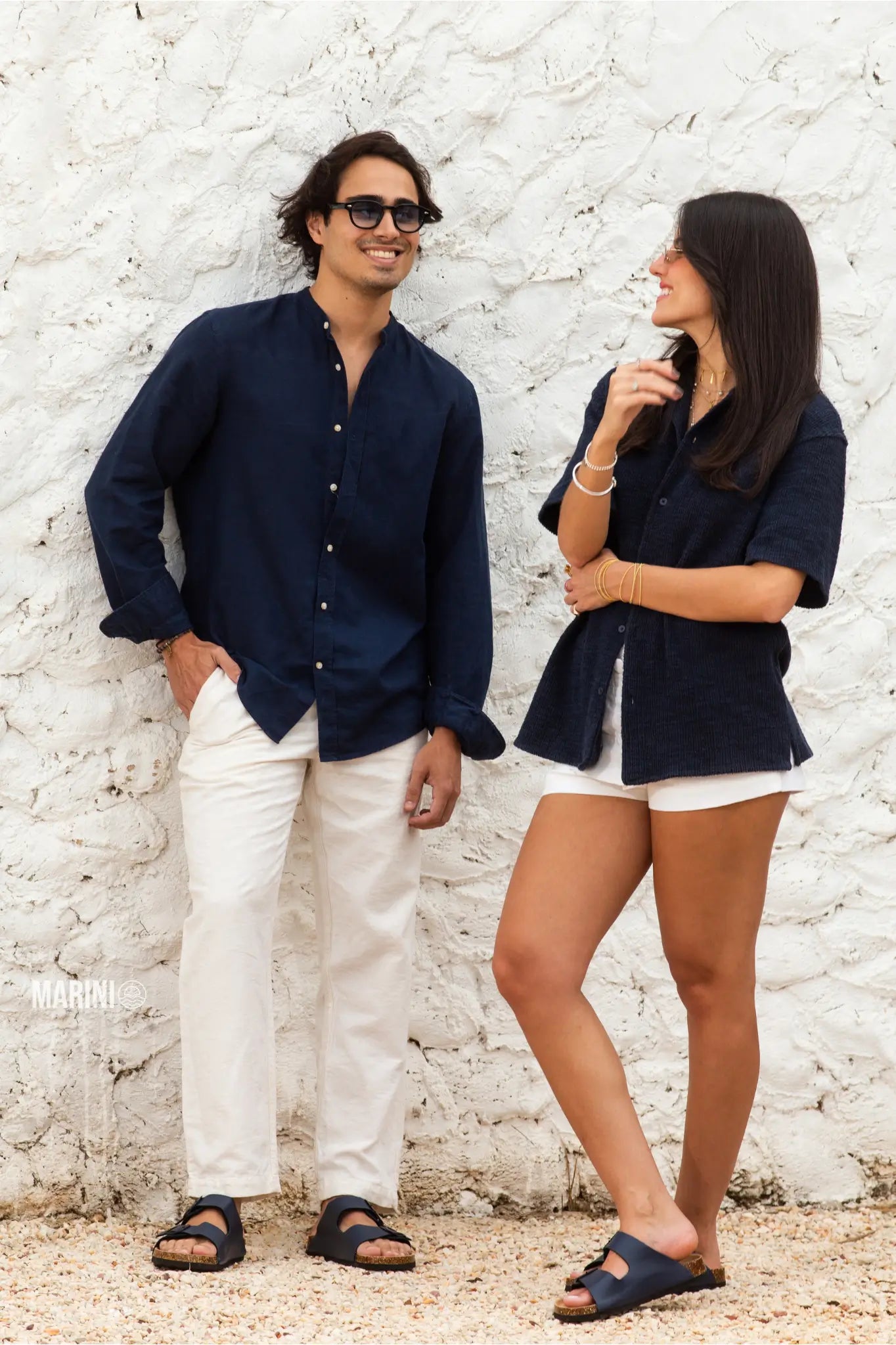 Maibulun Leather Sandal - Blue