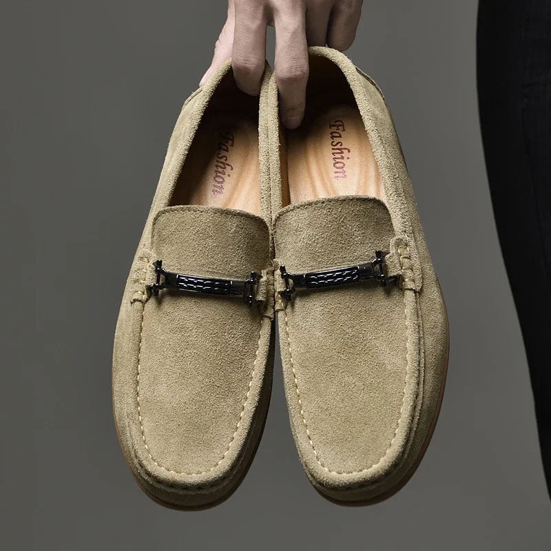 Renato Leder-Loafer mit Besatz