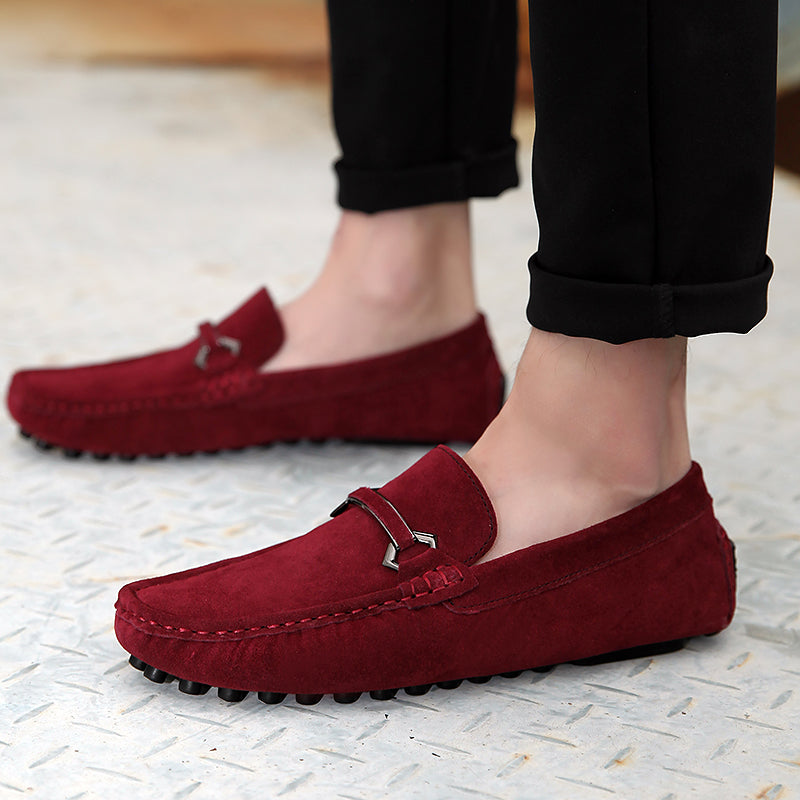 Leonardo Wildleder-Loafer mit Bit-Detail