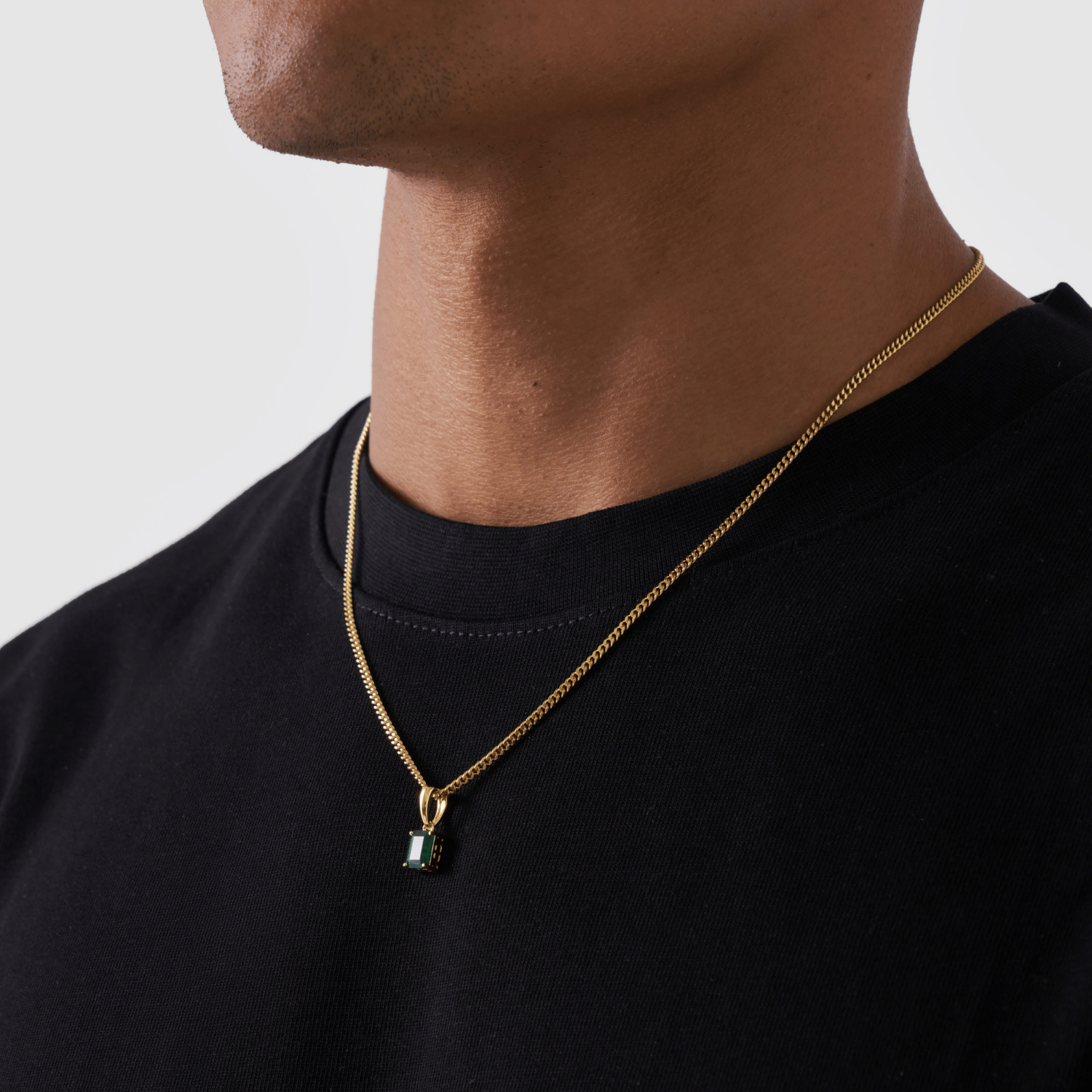 Smaragdanhänger (Gold)