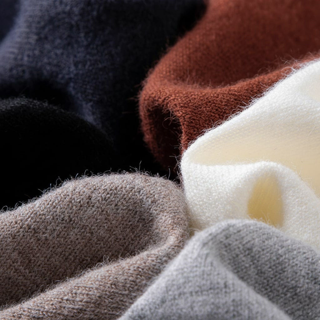 T-shirt Alessio en laine et cachemire à col en V 