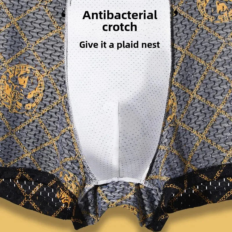 Boxers en maille de soie glacée pour hommes 