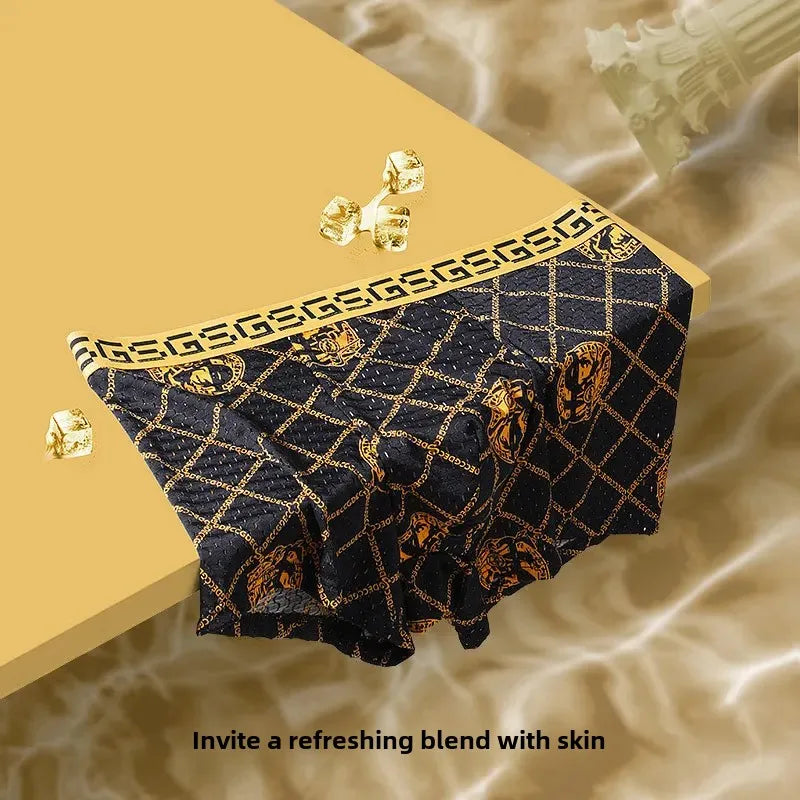 Boxers en maille de soie glacée pour hommes 