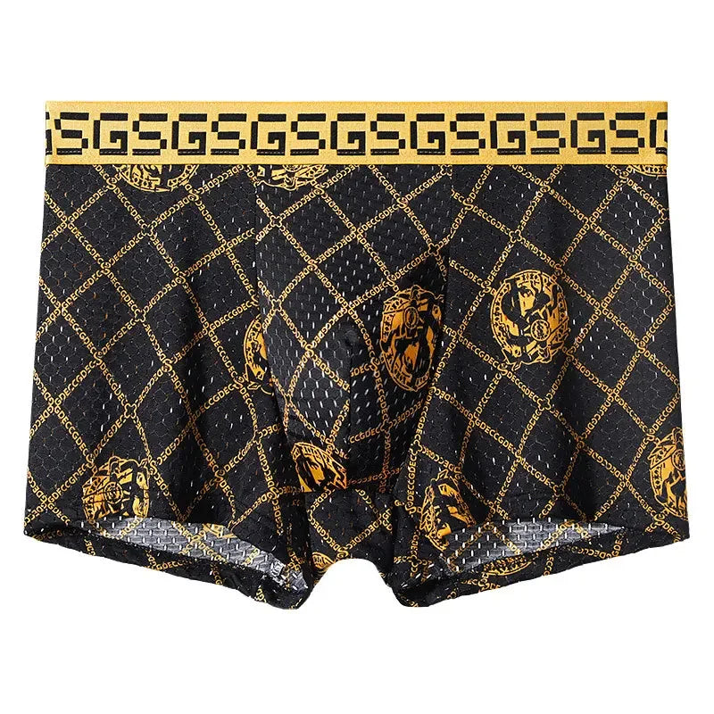 Boxers en maille de soie glacée pour hommes 