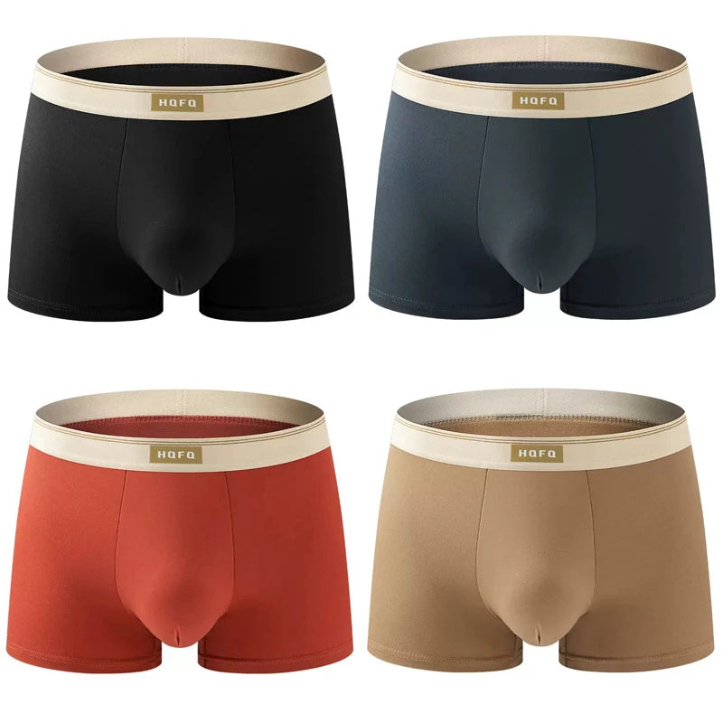 Men’s Breathable Polyester-Spandex Boxer Shorts