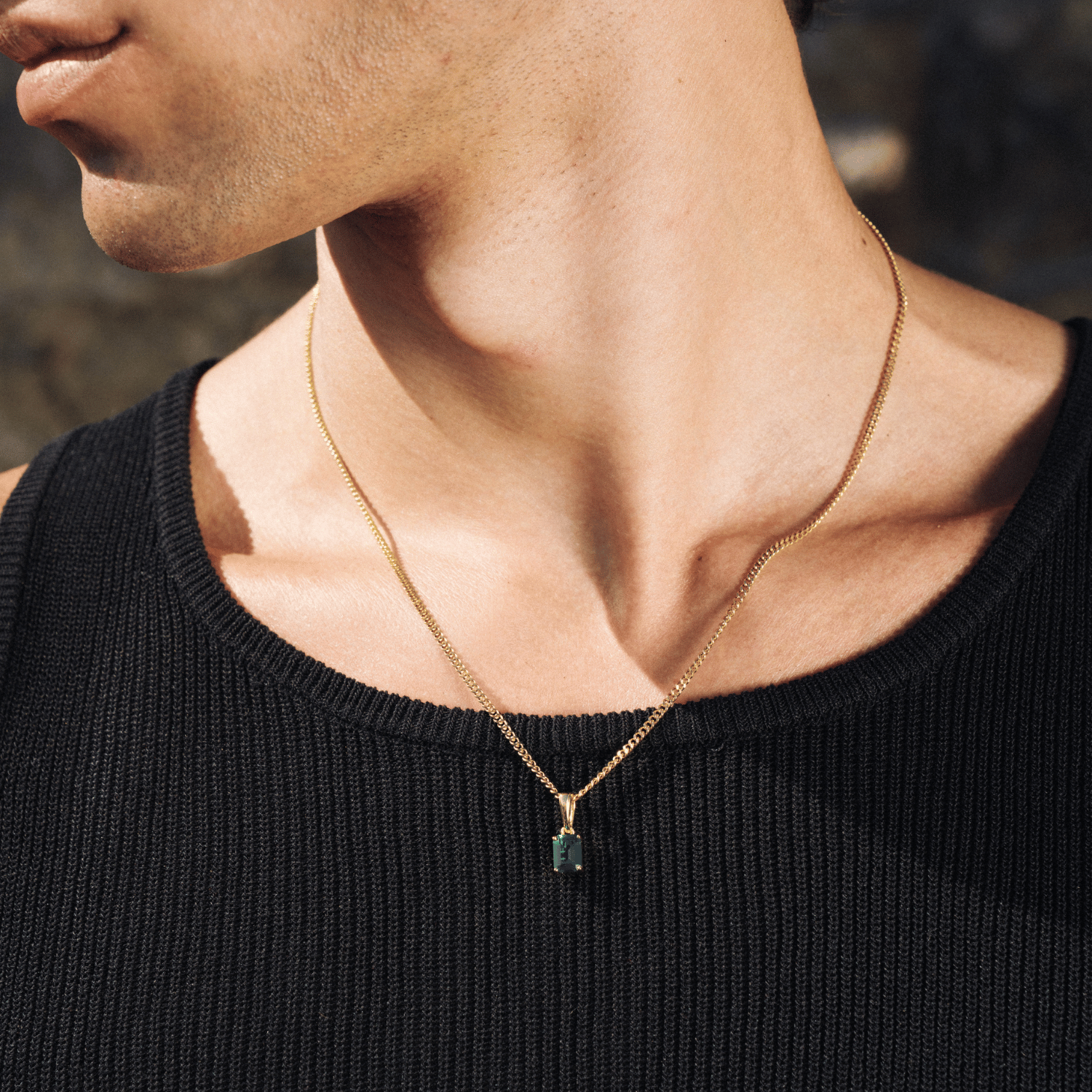 Smaragdanhänger (Gold)